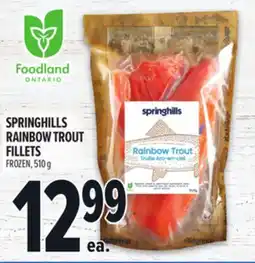 Metro SPRINGHILLS RAINBOW TROUT FILLETS offer