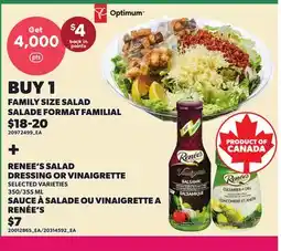 Independent City Market FAMILY SIZE SALAD + RENEE'S SALAD DRESSING OR VINAIGRETTE, 350/355 ML offer