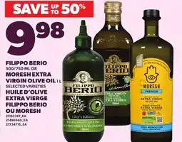 Independent City Market FILIPPO BERIO, 500/750 ML OR MORESH EXTRA VIRGIN OLIVE OIL offer