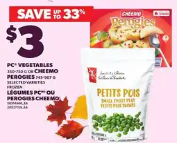 Independent City Market PC VEGETABLES, 350-750 G OR CHEEMO PEROGIES, 745-907 G offer
