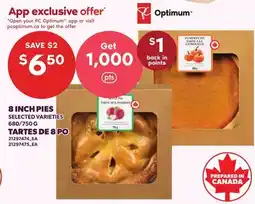 Independent City Market 8 INCHES PIES, 680/750 G offer