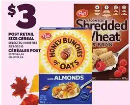 Independent City Market POST RETAIL SIZE CEREAL offer