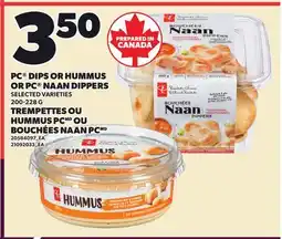 Independent City Market PC DIPS OR HUMMUS OR PC NAAN DIPPERS offer