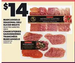 Independent City Market MARCANGELO SEASONAL DELI SLICED MEATS offer