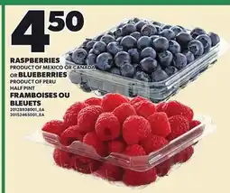 Independent City Market RASPBERRIES OR BLUEBERRIES offer