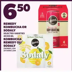 Independent City Market REMEDY KOMBUCHA OR SODALY offer