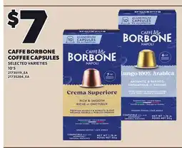 Loblaws CAFFE BORBONE COFFEE CAPSULES, 10'S offer