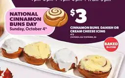 Loblaws CINNAMON BUNS, DANISH OR CREAM CHEESE ICING, 4'S offer