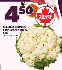 Loblaws CAULIFLOWER, EACH offer
