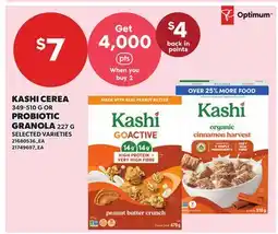 Loblaws KASHI CEREAL 349-510 G OR PROBIOTIC GRANOLA, 227 G offer