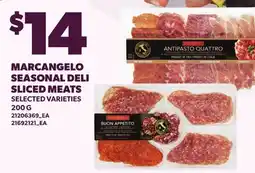 Loblaws MARCANGELO SEASONAL DELI SLICED MEATS offer