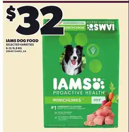 Loblaws IAMS DOG FOOD, 6.12/6 offer