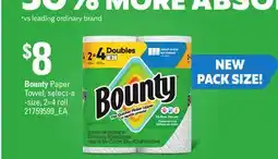 Loblaws BOUNTY PAPER TOWEL, 2-4 ROLL offer