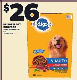 Loblaws PEDIGREE DRY DOG FOOD offer