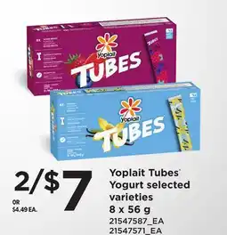 Loblaws YOPLAIT TUBES YOGURT offer