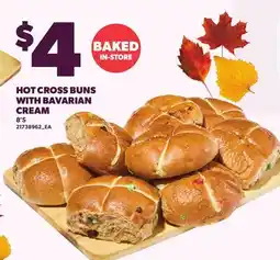 Loblaws HOT CROSS BUNS WITH BAVARIAN CREAM, 6'S offer
