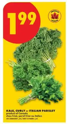 No Frills KALE, CURLY OR ITALIAN PARSLEY offer