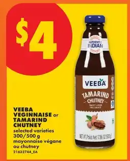 No Frills VEEBA VEGINNAISE OR TAMARIND CHUTNEY, 300/500 G offer