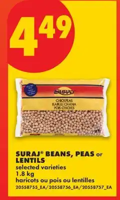 No Frills SURAJ BEANS, PEAS or LENTILS offer
