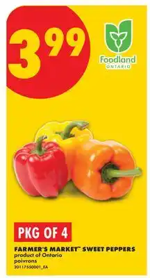 No Frills FARMER'S MARKET SWEET PEPPERS, PKG OF 4 offer