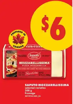 No Frills SAPUTO MOZZARELLISSIMA offer