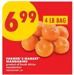 No Frills FARMER'S MARKET MANDARINS, 4 LB BAG offer