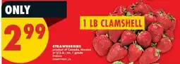 No Frills STRAWBERRIES, 1 LB CLAMSHELL offer