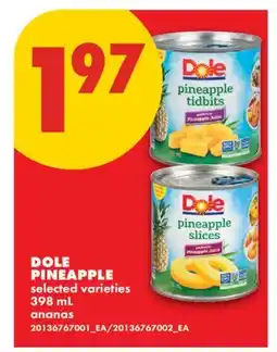 No Frills DOLE PINEAPPLE offer