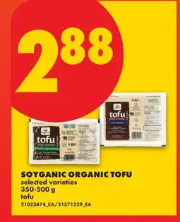 No Frills SOYGANIC ORGANIC TOFU offer