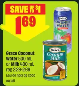 FreshCo Grace Coconut Water 500 mL or Milk 400 mL offer