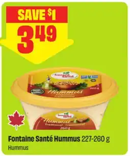 FreshCo Fontaine Santé Hummus offer