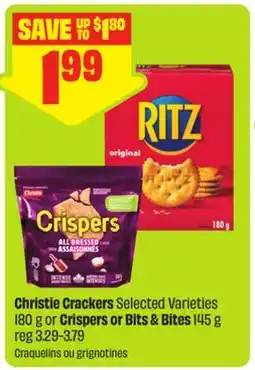 FreshCo Christie Crackers Selected Varieties - 180 g or Crispers or Bits & Bites - 145 g offer