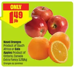 FreshCo Navel Oranges Product of South Africa or Gala Apples Product of Ontario, Canada Extra Fancy 3.28/kg offer