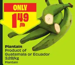 FreshCo Plantain Product of Guatemala or Ecuador 3.28/kg offer