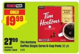 FreshCo Tim Hortons Coffee Single Serve K-Cup Pods offer