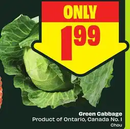 FreshCo Green Cabbage Product of Ontario, Canada No. 1 offer
