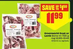 FreshCo Greenworld Goat or Lamb Bone-In offer