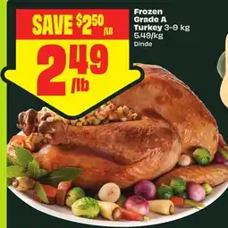 FreshCo Frozen Grade A Turkey 3-9 kg 5,49/kg offer