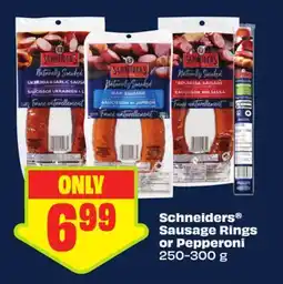FreshCo Schneiders Sausage Rings or Pepperoni offer