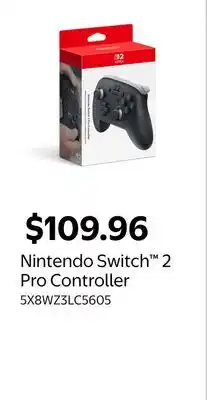 Walmart Nintendo Switch 2 Pro Controller offer