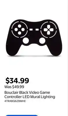 Walmart Bouclair Black Video Game Controller LED Mural Lighting offer