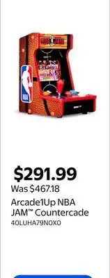 Walmart Arcade1Up NBA JAM Countercade offer