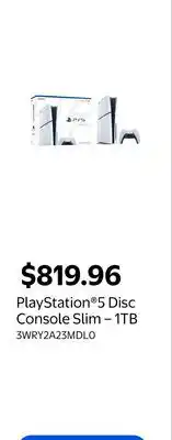 Walmart PlayStation 5 Disc Console Slim – offer