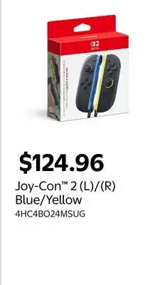 Walmart Joy-Con 2 (L)/(R) Blue/Yellow offer