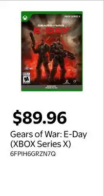 Walmart Gears of War: E-Day (XBOX Series X) offer