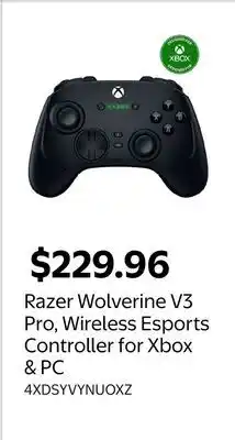 Walmart Razer Wolverine V3 Pro, Wireless Esports Controller for Xbox & PC offer
