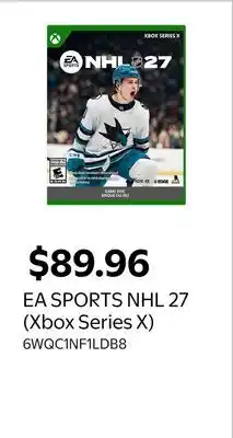 Walmart EA SPORTS NHL 27 (Xbox Series X) offer
