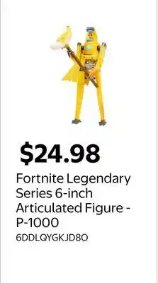 Walmart Fortnite Legendary Series 6-inch Articulated Figure - P-1000 offer