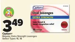 PharmaChoice Regular, Extra Strength Lozenges offer