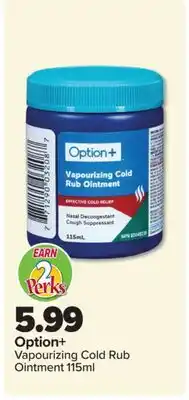 PharmaChoice Vapourizing Cold Rub Ointment offer